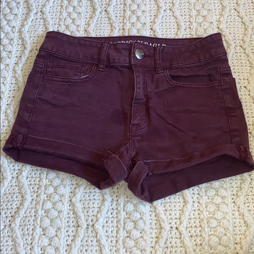 American eagle high waisted shortie shorts